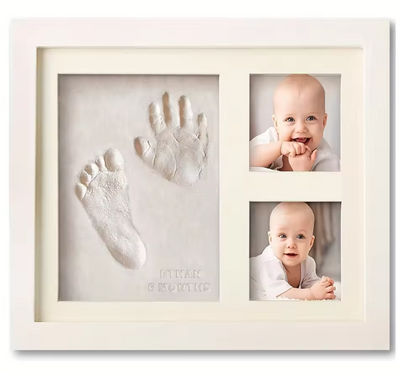 Baby Hands and Footprints Clay Photo Frame